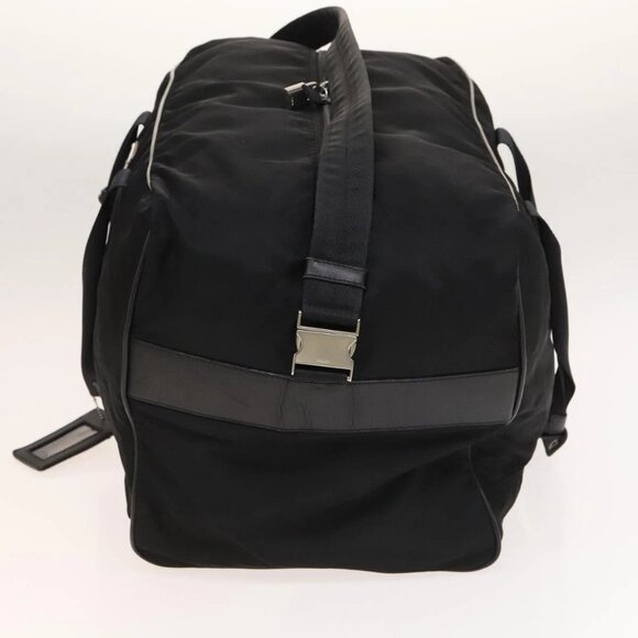 PRADA Boston Bag Nylon 2way Black Silver Auth bs28231 - Picture 3 of 14